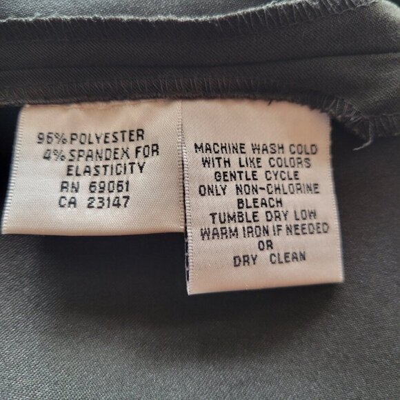 Talbots Stretch Dark Olive Green Microfiber Button-Up Shirt Jacket Shacket (2X) - Picture 14 of 16